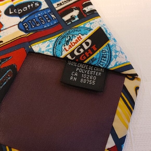 VINTAGE 1994 Labatt Brewing Tie Labatt Blue Labatt 50 - Picture 4 of 5